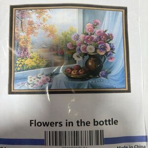 Counted Cross Stitch Kit Flowers In The Bottle By Lovxvouy